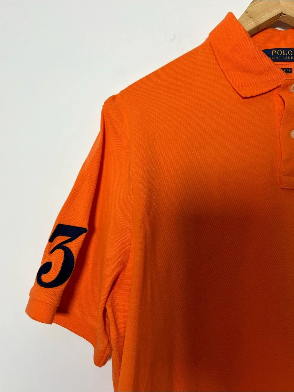 Polo by Ralph Lauren Orange Short-Sleeve Big Pony Polo Shirt - Classic Fit